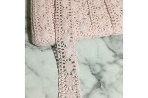 Pamuk Dantel Geniş 1 Metre (2.5 cm Genişlik) Pudra