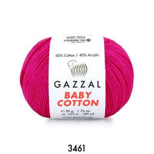 Gazzal Baby Cotton 50 gram  3461 Neon Fuşya