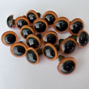 18mm Renkli Kilitli İthal Göz TURUNCU