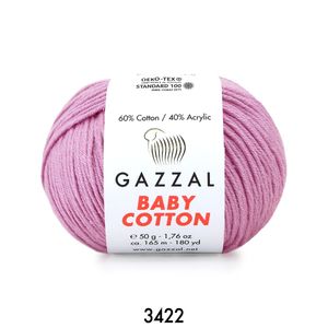 Gazzal Baby Cotton 50 gram  3422 Pembemsi Mor