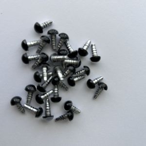 8mm Renkli Kilitli Amigurumi Göz GRİ