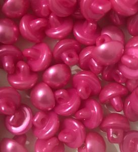 İnci Düğme 10mm (Çift) KOYU PEMBE