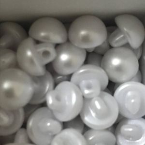 İnci Düğme 10mm (Çift) BEYAZ