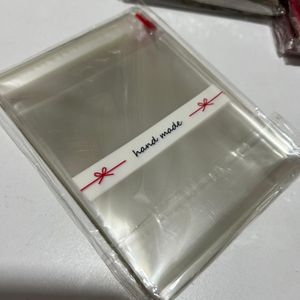 Şeffaf Poşet 10x10cm (10 adet) HANDMADE ŞEFFAF