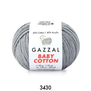 Gazzal Baby Cotton 50 gram  3430 Gri