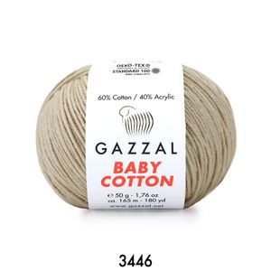 Gazzal Baby Cotton 50 gram  3446 Bej