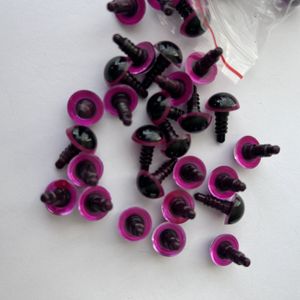 12mm Renkli Kilitli Göz İthal (Çift) PEMBE