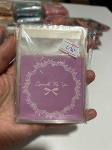 Şeffaf Poşet 7x7cm (10 Adet) LİLA