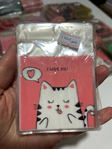 Şeffaf Poşet 7x7cm (10 Adet) I LOVE YOU