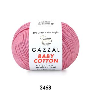 Gazzal Baby Cotton 50 gram  3468 Pembe