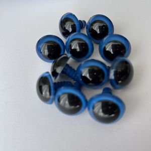 18mm Renkli Kilitli İthal Göz KOYU MAVİ