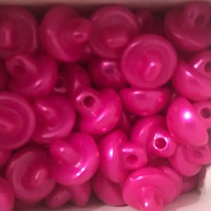 İnci Düğme 10mm (Çift) FUŞYA