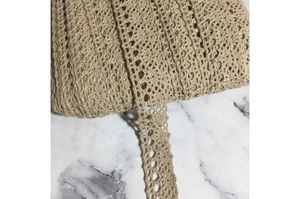 Pamuk Dantel Dar 1 Metre (1.5cm En) Sütlü Kahve