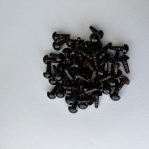 8mm Renkli Kilitli Amigurumi Göz KAHVERENGİ