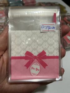 Şeffaf Poşet 7x7cm (10 Adet) FOR YOU PEMBE