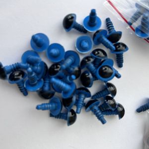 12mm Renkli Kilitli Göz İthal (Çift) MAVİ