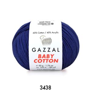Gazzal Baby Cotton 50 gram  3438 Lacivert