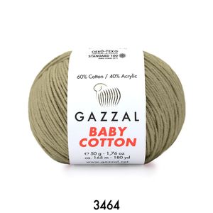 Gazzal Baby Cotton 50 gram  3464 Kamuflaj Yeşil