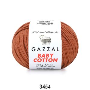 Gazzal Baby Cotton 50 gram  3454 Açık Tarçın