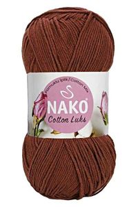 Nako Cotton Lüks 100gr 330m 97556-KIZIL KAHVE
