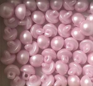 İnci Düğme 10mm (Çift) AÇIK PEMBE