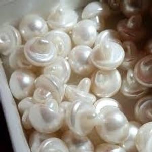 İnci Düğme 10mm (Çift) krem