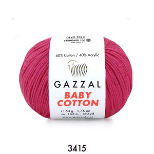 Gazzal Baby Cotton 50 gram  3415 Fuşya