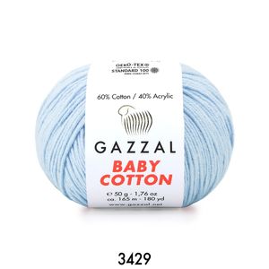 Gazzal Baby Cotton 50 gram  3429 Bebe Mavi