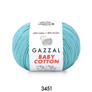 Gazzal Baby Cotton 50 gram  3451 Mavi