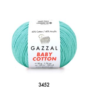Gazzal Baby Cotton 50 gram  3452 Turkuaz Mavi