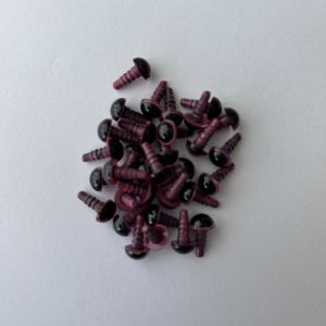 8mm Renkli Kilitli Amigurumi Göz TATLI PEMBE