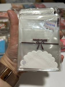 Şeffaf Poşet 7x7cm (10 Adet) HANDMADE BEYAZ