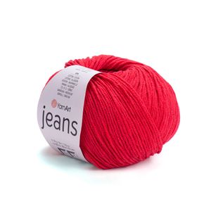 Yarnart Jeans 50gr 90-canlı kırmızı