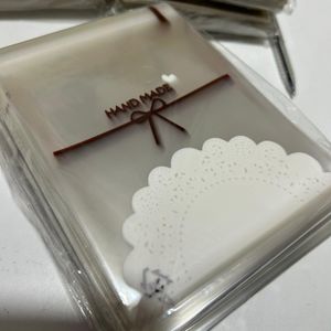 Şeffaf Poşet 10x10cm (10 adet) HANDMADE BEYAZ