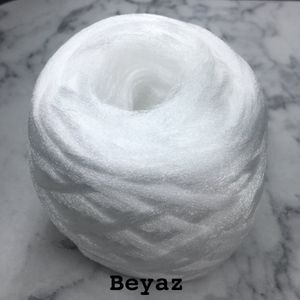 Sentetik Saç İpi 50gr BEYAZ
