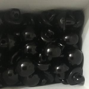 İnci Düğme 10mm (Çift) SİYAH