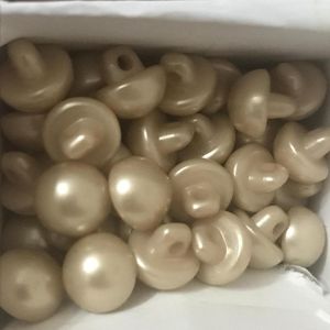 İnci Düğme 10mm (Çift) bej