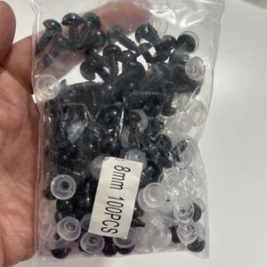 Siyah Göz Paketi 50 Çift 8mm