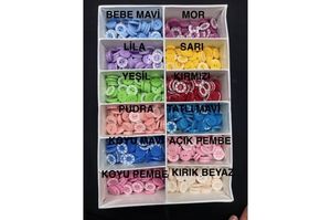 Renkli Bebe Düğme (Adet) açık pembe