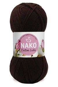 Nako Cotton Lüks 100gr 330m 97593-Koyu Kahve