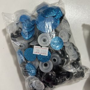 20mm Simli Kilitli Göz(Çift) Mavi