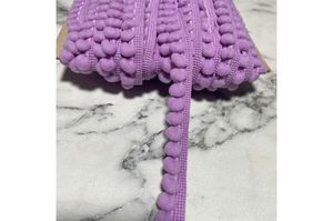 Mini Ponponlu Şerit 1 metre MOR